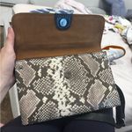 Patricia Nash Tauriana python-embossed leather crossbody organizer purse Photo 5