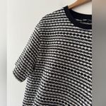 ZARA  Black & White Patterned Short Sleeve Shirt Photo 1