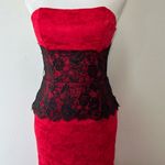 Vintage Gothic Prom Dress Red Photo 1