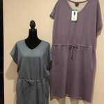 32 Degrees Heat 32 Degrees Women's V-neck Dress, heather porcelain blue, size L Photo 3