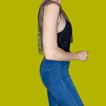 Black Silver Sparkle Beaded Festival Sexy Necklace Rhinestone Jewelry Top Photo 3