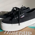 Superga Black  Platform Sneakers Photo 2