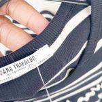 ZARA  Striped Ruffle Trim Knit‎ Dress Size Medium Photo 4