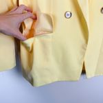 VICI  Glow Getter Double Breasted Blazer Lemon Yellow Oversized Size Medium Photo 7