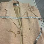 Moshita Couture Chic Beige Textured Blazer Dress Size 12 Photo 4