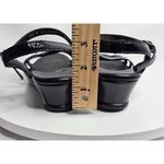 SAS Tripad Women Strappy Sandals Size 8.5 Semi Wedge pumps Heels Patent Leather Black Photo 4