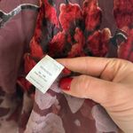 Woven Heart Velvet burnout sheer floral rose cape kimono dark floral Photo 4