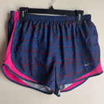 Nike  Women's Vibrant Blue and Pink Athletic Shorts Size Large Photo 0