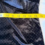 Material Girl Black Velvet Dress with Silver Dots Photo 4