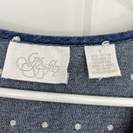 Vintage 90s GTG Small Blue Denim Midi Short Sleeve Momcore Dress w/Pockets Photo 7