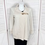 Ralph Lauren LRL Lauren Jeans Southwestern Applique Cardigan Jacket Cream Petite Large Photo 2