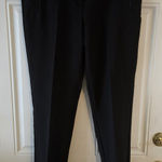 Adrienne Vittadini  Black Slacks Work Pants Size 10 Career Minimalist Zip Pockets Photo 0