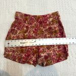 Joie  small tropical print flat front linen blend shorts pockets SH2 2754 Photo 4