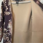 Amanda & Chelsea Chelsea & Theodore Faux Suede Brown Floral Jacket Womens Size M -Brown Tan Ivory Photo 11
