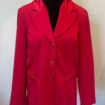 Elegant Red Women's Blazer Christmas fav Size L Photo 0