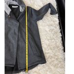 Carve Designs Gray Hooded Fleece Jacket Coat Open Front Pockets Womens Photo 6