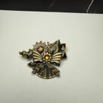 Autumn Winged Angel Sunflower Multi Color Enamel Brooch Pin Signed KC Photo 14