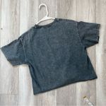 Brandy Melville  San Francisco Short Sleeve Crop Top Washed Black (one size) Photo 3