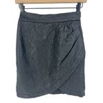 Zadig & Voltaire Leather Julipe Skirt in Black Photo 6
