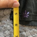 Drill Cloth Black Bermuda Rainbow Mary Jane MJ Flower Shorts Size MED GUC #4129 Photo 4