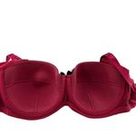 Adore Me Deep Pink Satin Black Eyelash Lace 40D Photo 2
