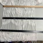 White Floral Lace Beach Coverup Kimomo Cardigan Sexy Sheer Women’s One Size Size undefined Photo 4