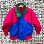 London Fog Vintage 90s Color Block Ski Coat with zip out insulated liner SMALL Photo 0