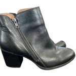 Sofft Women's Wera Boot Black Leather Block Heel Side Zip Bootie Size 10 Photo 0