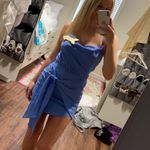 Blue Blush Wrap Mini Dress Photo 2