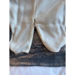 Maje  Women's Sleeveless Sequined Top Cream Silver Zipper Back Size 3 fits 8-10 Photo 3