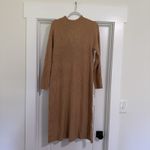 Talbots Mockneck Sweater Dress Women L Petite Toasted Coconut Photo 1