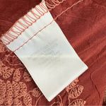 Johnny Was  Embroidered Peasant Blouse Rust Red Pink Sz S Photo 11