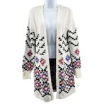 Urban Outfitters Southwestern Aztec Print Long Sleeve Longline Open Front Cardigan Sweater Small Photo 5