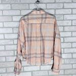 Free People Paradise Garden Cropped Plaid Button-Down Shirt Size S Photo 4