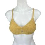 Alo Yoga Yellow Sleeveless Workout Running Athletic Sports Bra Crop Top Size XS Photo 0