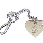 Betsey Johnson Betsy Johnson Silver Heart Keychain/Charm Photo 0