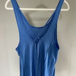 Aerie Real Soft Blue Tank with Cross Back Photo 1