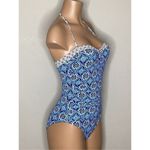 Tommy Bahama New. V-Wire blue tile swimsuit. Size 4. Retails $148 Photo 9