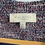 Talbots Red and Blue Tweed Blazer Photo 3
