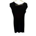 Velvet Torch Black Sleeveless Round Neck Fitted Stretch Bodycon Dress Large Photo 1