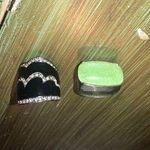 White House | Black Market  Costume Jewelry Rings - Black Silver Green Silver - 2 Photo 0