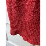 Esprit cecily red metallic scoop neck Caterpillar design short sleeve sweater Photo 2