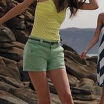 Ella Moss  Striped Yellow Spaghetti Strap Tank Photo 2