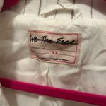 We The Free  People Trench Coat Long Jacket Stripes Off White Linen Size XS NWOT Photo 3