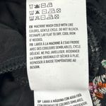 American Eagle  Black Floral Print Embroidered Boho Cold Shoulder Ruffle Romper Photo 10