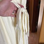 Carly Jean Los Angeles NWOT Embroidered Butter Yellow Ivory Wrap Dress Size XL Photo 5