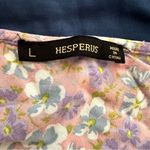Hesperus Pink and Purple Floral Short Sleeve V-Neck Mini Sundress Photo 1