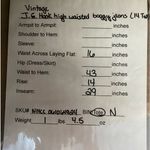 J.G. Hook high waisted baggy‎ jeans, vintage, size 14 L (tall) Blue Photo 9