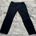 Ann Taylor  black straight leg mid rise pants, size 10 office business casual Photo 10