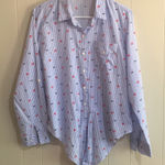 Love Note 2/$15 Love Notes Button Front Striped Shirt Size L Photo 0
